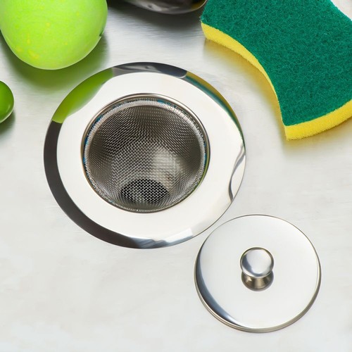 topper Stecker Filter korb Waschbecken Sieb mit Deckel Abfluss loch Sieb - Bild 7 von 16