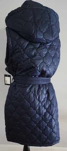 Kate Spade New York Damen-Steppweste mit durchgehendem Reißverschluss Größe M marineblau neu mit Etikett $ 220,00 - Bild 5 von 7