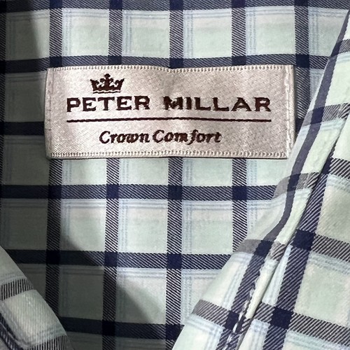 Chemise confort homme Peter Millar Crown à carreaux manches longues boutonnée à carreaux - Photo 2 sur 8