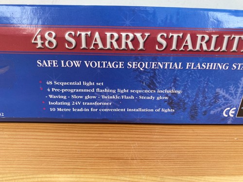 DETA Xmas Lights 48 Starry Starlites Christmas Light Set Vintage Coloured Stars - Picture 5 of 10