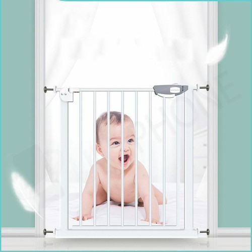 Adjustable Baby Pet Child Kid Safety Security Gate Stair Barrier Door Extension - Picture 2 of 16