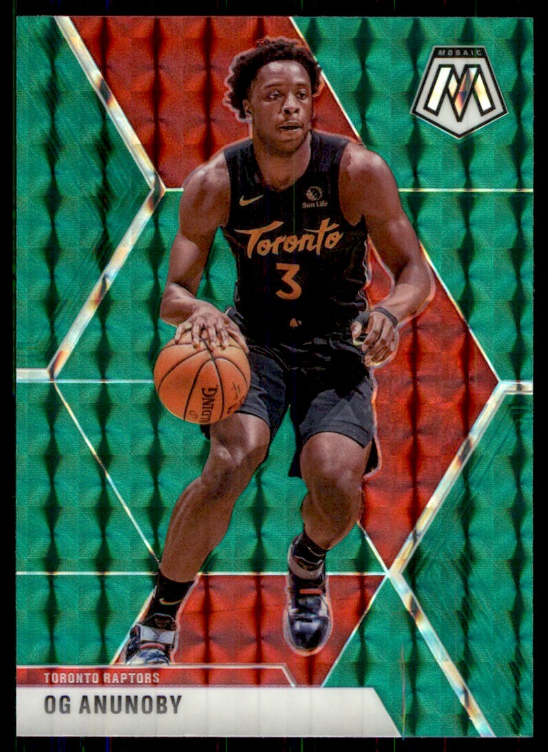 PANINI NBAカード PRIZM OG ANUNOBY TORONTO RAPTORS 082/199 #38 送料無料 中古 IT1 2019-20 Panini Mosaic Green Prizm OG Anunoby Toronto Raptors