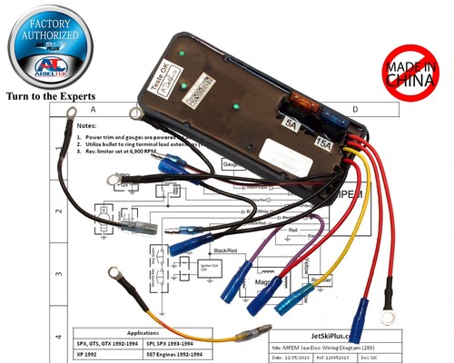 SEADOO MPEM CDI 1994 580 587 650 657 SP SPI XP GTX GTS SPX 278000070 278000413 - 第 1/7 張圖片