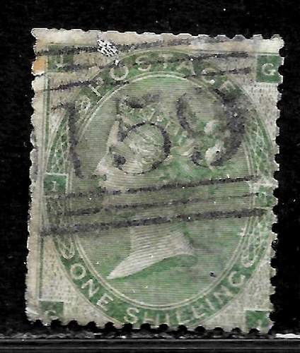 HICK GIRL - OLD USED GREAT BRITAIN SC#48 QUEEN VICTORIA, WMK. 24 X3179