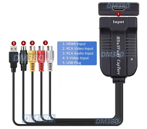 Adaptador 3 en 1 HD SD Grabador de Marco de Video para Windows Mac Linux Plug-N-Play - Imagen 3 de 9