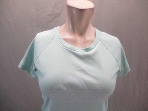 ADIDAS CLIMACHILL Size 11-12 Girls Short Sleeve Breathable Athletic T-Shirt 121 - Picture 2 of 8