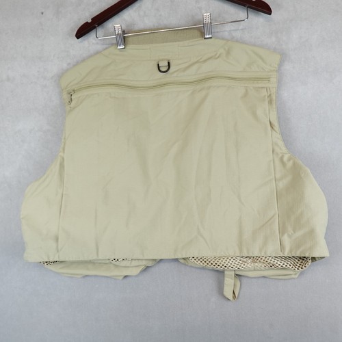 Vintage LL BEAN Fly Fishing Vest Mens Zipper Lots of Pockets Size Large 0V728 - Picture 4 of 8