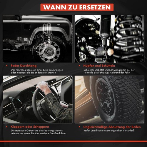 4x Federn Fahrwerksfeder Vorne Hinten für Mercedes-Benz SL R129 280 300 SL 320 - Bild 9 von 9