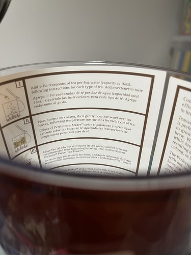 Teavana Perfect Tea Maker Loose Leaf Personal Brewer with original logo 16oz - Picture 4 of 4