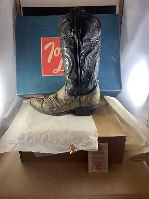 靴 vintage tony lama gray long boots s-l400.jpg
