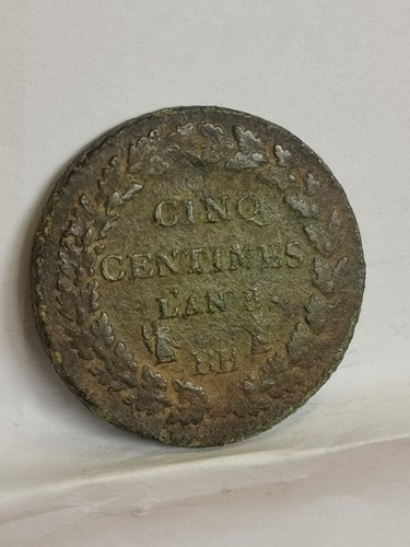 5 CENTIMES DUPRE GRAND MODULE AN 8 BB STRASBOURG / FRANCE - Picture 1 of 3