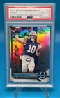 Graded Bo Nix 2021 #8 1st Bowman University Chrome Prospects Refractor PSA 8