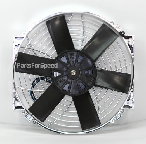 Davies Craig 0187 10" Chrome Electric Pusher Puller Radiator Cooling Fan - Picture 3 of 4
