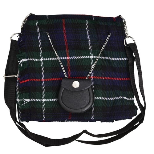 SCOTTISH TARTAN HAND BAG / SHOULDER BAG PASSPORT HOLDER LADIES/GIRLS  - Picture 13 of 23
