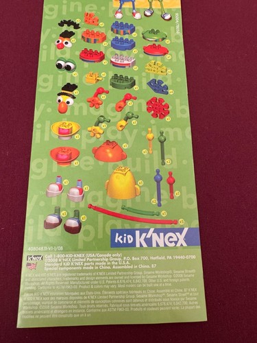 Kinder K'nex SESAMSTRASSE Burt & Ernie Bauset selten, komplett - Bild 6 von 11