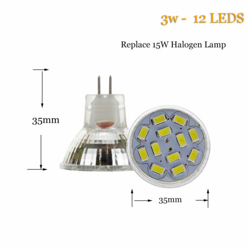 LED Spotlight Bulbs MR11 5730 SMD 12V 10W 15W 20W Halogen Replacement Lamps CA - Picture 14 of 15