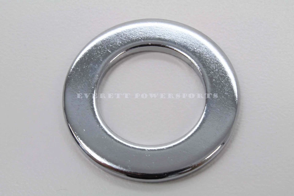 Nuevo vástago de dirección genuino Honda tuerca cromada y arandela muchos modelos (ver notas) #R23 Foto 4 de 4