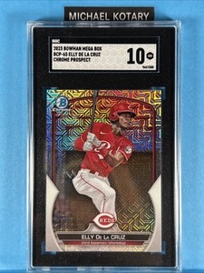 ELLY DE LA CRUZ 2023 BOWMAN CHROME MEGA BOX MOJO SGC 10 Reds Rookie bcp65