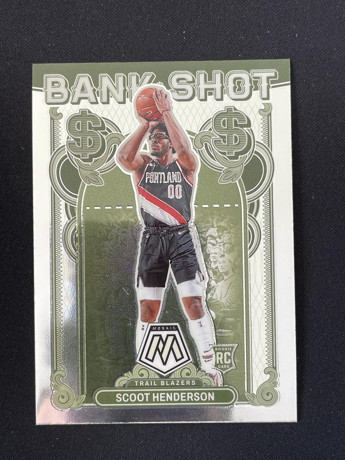 Scoot Henderson 2023-24 Panini Mosaic Bank Shot Rookie RC #18