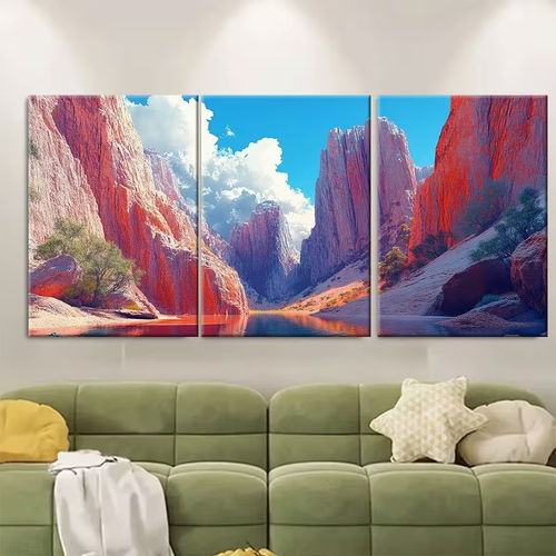 3pcs Pinnacles National Park California Metal Print Ready to Hang Art - Picture 2 of 7