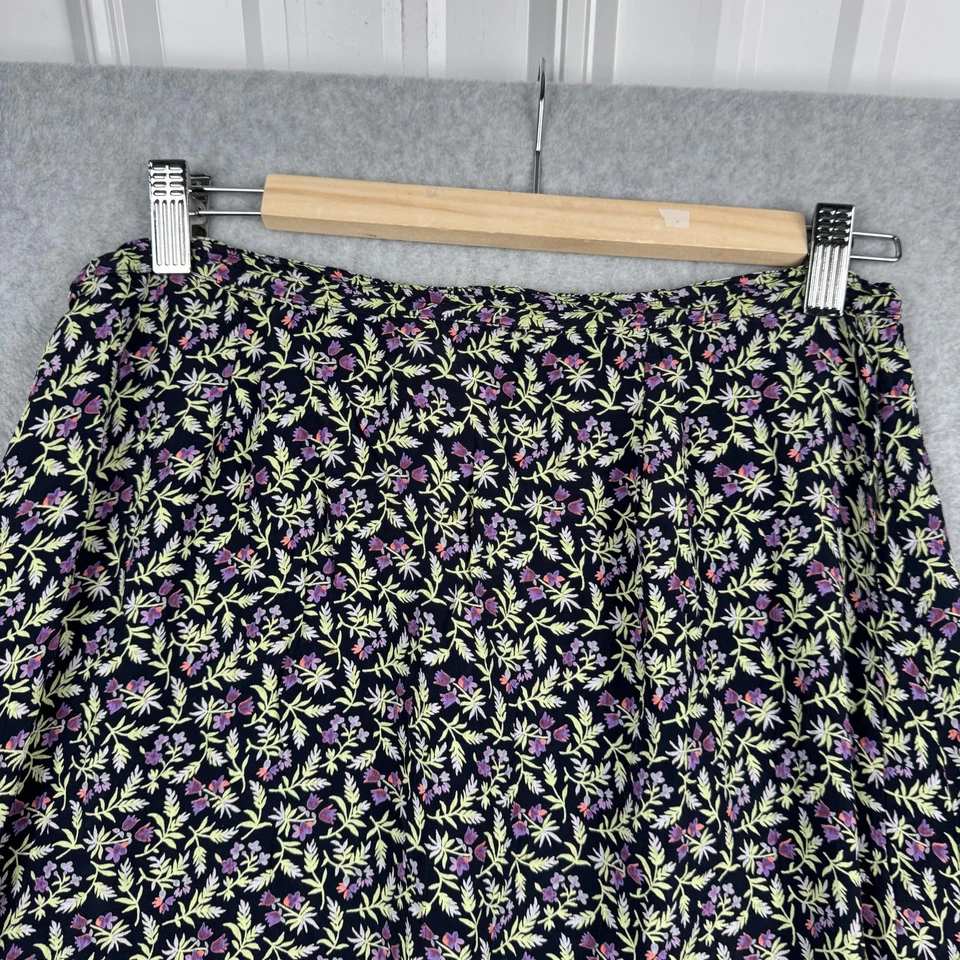 Апрель Cornell юбка женщин большой черный цветочный макси оборки кромки богемное эластичный пояс - Изображение 3 из 4