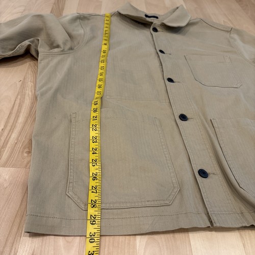 Old Navy Men’s 2XL TTG Tan Beige Chore Jacket Coat Workwear Utility Coat Canvas - Picture 3 of 6