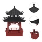  Zen Asian Decor: Miniature Pavilion Figurine - Japanese Chinese Pagoda Statue