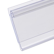 Shelf Label Strips with Shelf Talker Grippers, 50 Pack Snap-in 1.25”H Shelf S...