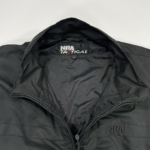NRA Tactical Jacket Mens XXL Black Concealed Carry Quick Access Windbreaker - Picture 5 of 13