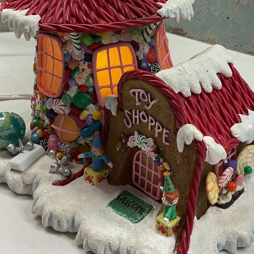 Giocattolo pan di zenzero Danbury vintage come nuovo negozio villaggio di Natale casa luminosa   - Foto 2 di 10
