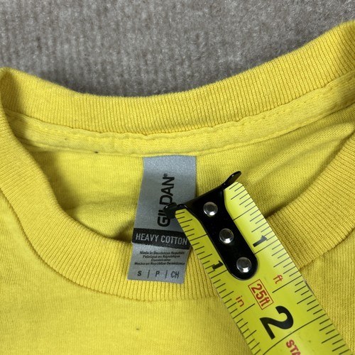Maniquí Banda de Coño Concierto Adulto Camiseta Talla Pequeña Amarilla Punk Rock Filadelfia - Imagen 4 de 5