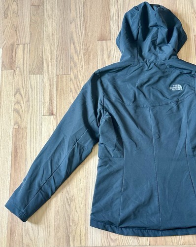 The North Face Womens Shelbe Raschel Hoodie Jacket Windwall Black Fleece Lined M - Picture 16 of 20