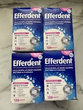 4 Efferdent Denture Cleaner Complete Clean 126 Tabs Each
