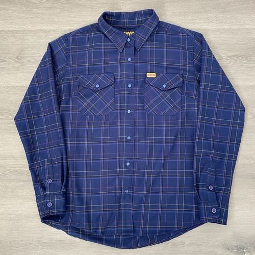 Dixxon Flannel Shirt Womens Large Button Down Plaid Checkered Long Sleeve - Picture 2 of 8