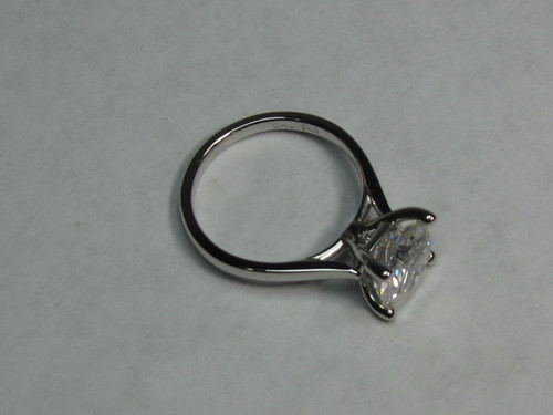 2.00 Ct Cushion Cut Lab Grown Diamond Bridal Ring 14K Solid White Gold Size 6 - Picture 4 of 8