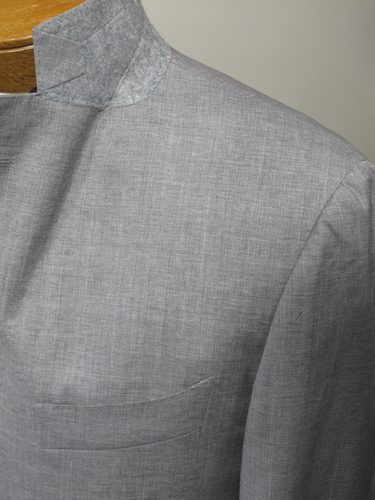 Suitsupply LaSpalla Sport Coat Blazer 40R Gray Wool Cashmere Silk Neapolitan - Picture 5 of 9