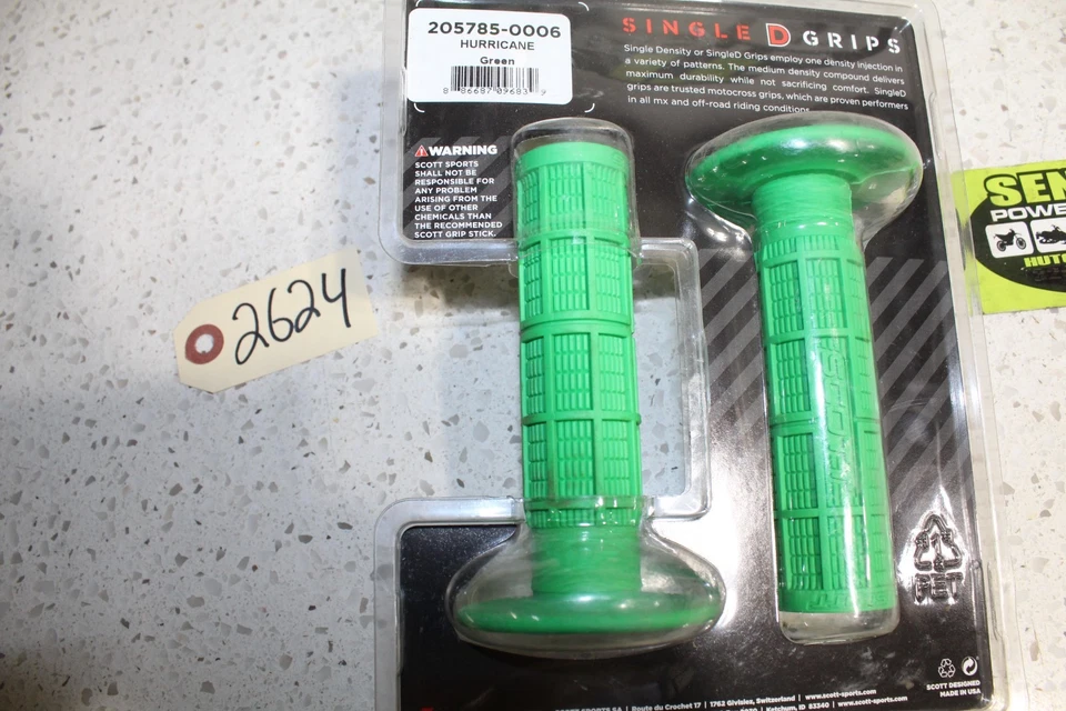 84	NOS Scott	Green Hurricane Grip Set	205785-0006 - Image 2 of 2