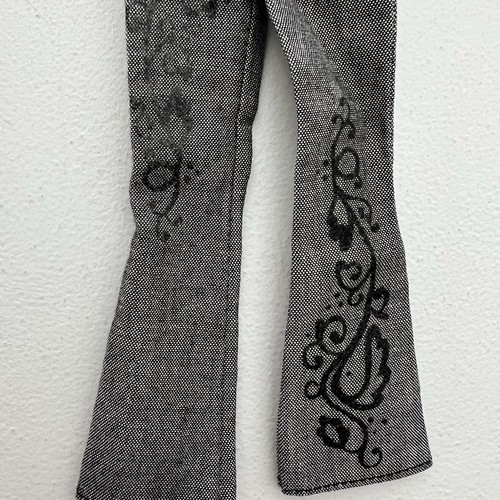 Barbie Fashion Avenue Black Denim Jeans Flared Sparkle aus Nr. 55516 Mattel Club - Bild 3 von 5