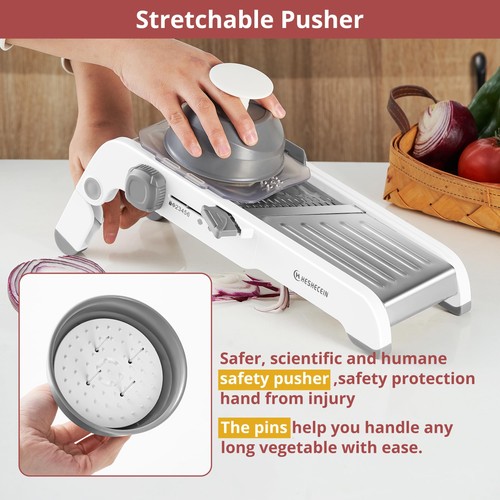 24-In-1 Mandoline Slicer for Kitchen with Waffle Fry Cutter Blade,Adjustable ... - Bild 7 von 8