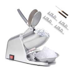 4-Blade Ice Shaver Machine Electric, 210 lbs/hr, 300W Ice Crusher Machine wit...