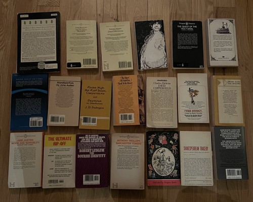 Lot of 20 Vintage Classics Literature Paperback Books TWAIN Salinger AUSTEN - Foto 3 di 6