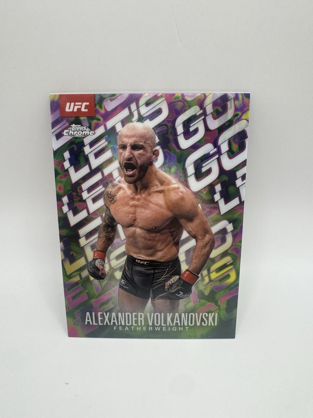 2025 Topps Chrome UFC Let's Go SSP Alexander Volkanovski