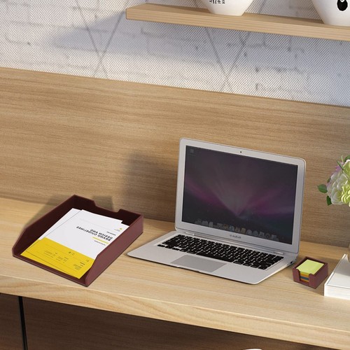 6 Piece Office Supplies/Desk Organizer Set with Desktop Leather Writing Pad,F... - Picture 6 of 7