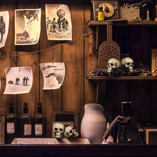  18 Stck. Halloween Streich Requisiten Mini Totenkopf Kopf Deko Mini Kunststoff Skelett - Bild 9 von 12