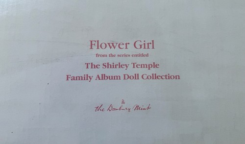 Danbury Mint Shirley Temple "Flower Girl" Porcelain Doll  (New with Box) - Picture 10 of 11