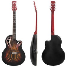 Glarry 41" Full-Size Spruce Cutaway Acoustic-Electric Guitar EQ-7545R Pickup
