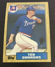 1987 Topps - Ted Simmons - Atlanta Braves - #516 - 2020 HOF