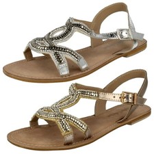 Glamour Leather Platform Sandals For Women