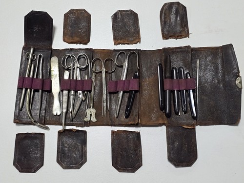 Antique Surgical Tool Kit Set - Picture 2 of 7