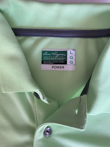 Ben Hogan Performance Herren Golf Poloshirt LG Neon Grün PowerWick PowerSpan - Bild 2 von 12